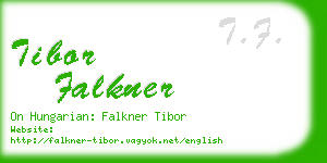 tibor falkner business card